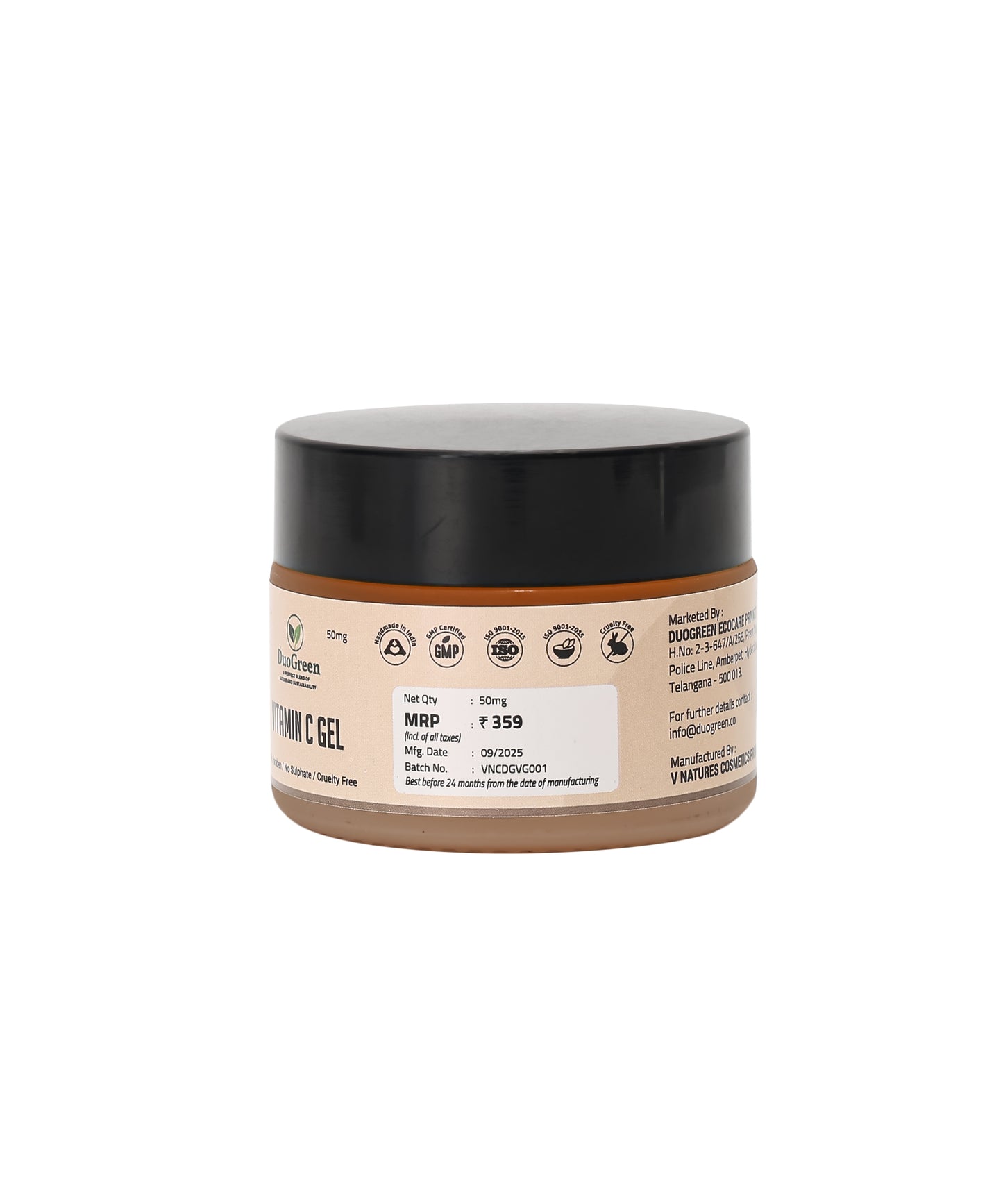 DuoGreen Vitamin C Gel – Brightening & Anti-Ageing | 50g