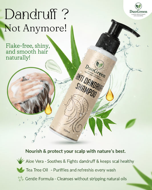 DuoGreen Anti-Dandruff Shampoo – Aloe & Neem | 100ml