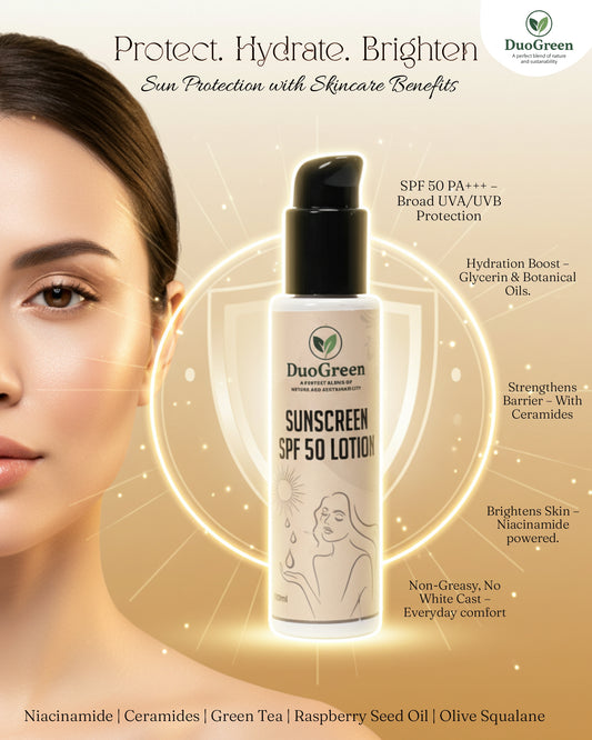 DuoGreen LumiShield SPF 50 Lotion – Sunscreen & Brightening | 100ml