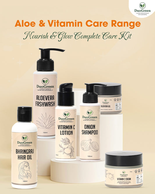 Aloe & Vitamin Care Range - Nourish & Glow Complete Care Kit